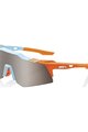 100% SPEEDLAB Cycling sunglasses - SPEEDCRAFT XS - light blue/orange