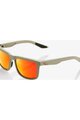 100% SPEEDLAB Cycling sunglasses - BLAKE - beige/red