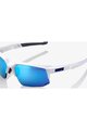 100% SPEEDLAB Cycling sunglasses - SPEEDCOUPE - white/blue