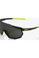 100% SPEEDLAB Cycling sunglasses - RACETRAP - black/yellow