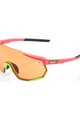 100% SPEEDLAB Cycling sunglasses - RACETRAP - pink/orange