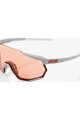 100% SPEEDLAB Cycling sunglasses - RACETRAP - grey/orange