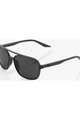 100% SPEEDLAB Cycling sunglasses - KASIA AVIATOR ROUND - black