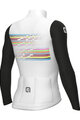 ALÉ Cycling winter long sleeve jersey - LOGO PR-S - white