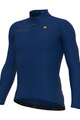 ALÉ Cycling winter long sleeve jersey - SOLID FONDO 2.0 - blue