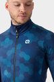 ALÉ Cycling thermal jacket - PLANET SOLID - blue