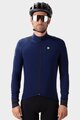 ALÉ Cycling winter long sleeve jersey - K-IDRO KLIMATIK - blue