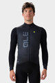 ALÉ Cycling winter long sleeve jersey - QUICK R-EV1 - black