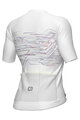 ALÉ Cycling short sleeve jersey - PR-E MEGABYTE - white