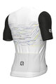 ALÉ Cycling short sleeve jersey - PR-E MEGABYTE - white/black