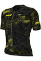 ALÉ Cycling short sleeve jersey - PR-E TOWN - black/yellow