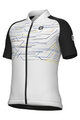 ALÉ Cycling short sleeve jersey - KID MEGABYTE - white