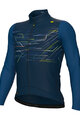 ALÉ Cycling winter long sleeve jersey - PR-E MEGABYTE - blue