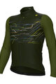 ALÉ Cycling winter long sleeve jersey - PR-E MEGABYTE - green