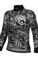 ALÉ Cycling winter long sleeve jersey - PRAGMA SAFARI - black/white