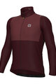 ALÉ Cycling winter long sleeve jersey - OFF ROAD - GRAVEL DUAL - bordeaux