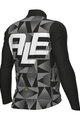 ALÉ Cycling winter long sleeve jersey - PR-E MULTIVERSO - black/white