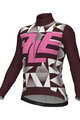 ALÉ Cycling winter long sleeve jersey - PR-E MULTIVERSO - purple