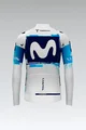 GOBIK Cycling winter long sleeve jersey - HYBER MOVISTAR TEAM 2025 - white/blue/light blue