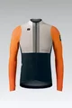 GOBIK Cycling winter long sleeve jersey - HYDER BLEND - orange/ivory/black