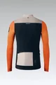 GOBIK Cycling winter long sleeve jersey - HYDER BLEND - orange/ivory/black