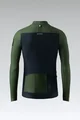 GOBIK Cycling winter long sleeve jersey - HYDER BLEND - green/blue