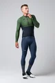 GOBIK Cycling winter long sleeve jersey - HYDER BLEND - green/blue