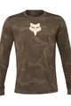 FOX Cycling summer long sleeve jersey - RANGER DRI - brown