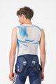 CASTELLI Cycling tank top - PRO MESH QUICK STEP 2025 - white/blue