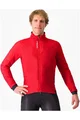 CASTELLI Cycling thermal jacket - FLY TERMAL - red