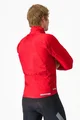 CASTELLI Cycling windproof jacket - FLY THERMAL - red