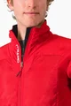 CASTELLI Cycling windproof jacket - FLY THERMAL - red