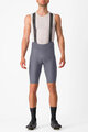 CASTELLI Cycling bib shorts - ESPRESSO - grey