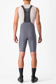 CASTELLI Cycling bib shorts - ESPRESSO - grey