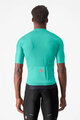 CASTELLI Cycling short sleeve jersey - ESPRESSO - turquoise