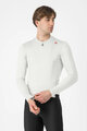 CASTELLI Cycling summer long sleeve jersey - ESPRESSO - white