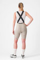 CASTELLI Cycling bib shorts - ESPRESSO - beige