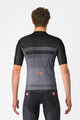 CASTELLI Cycling short sleeve jersey - SIMBOLO - grey/black