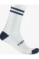 CASTELLI Cyclingclassic socks - ORIGINALE 18 - white/blue