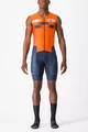 CASTELLI Cycling skinsuit - FREE SANREMO 2 - orange/blue