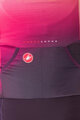 CASTELLI Cycling skinsuit - FREE SANREMO 3 - pink/bordeaux