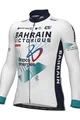 ALÉ Cycling winter long sleeve jersey - BAHRAIN VICTORIOUS 2024 - white/blue