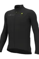 ALÉ Cycling winter long sleeve jersey - FONDO 2.0 SOLID - black