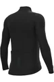 ALÉ Cycling winter long sleeve jersey - SOLID FONDO 2.0 - black