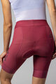 ALÉ Cycling shorts without bib - PR-E MAGIC COLOUR - bordeaux