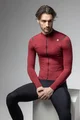 ALÉ Cycling winter long sleeve jersey - R-EV1 WARM RACE - red