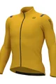 ALÉ Cycling winter long sleeve jersey - R-EV1 WARM RACE - yellow