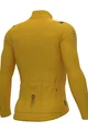 ALÉ Cycling winter long sleeve jersey - R-EV1 WARM RACE - yellow