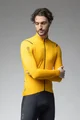 ALÉ Cycling winter long sleeve jersey - R-EV1 WARM RACE - yellow