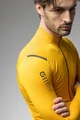 ALÉ Cycling winter long sleeve jersey - R-EV1 WARM RACE - yellow